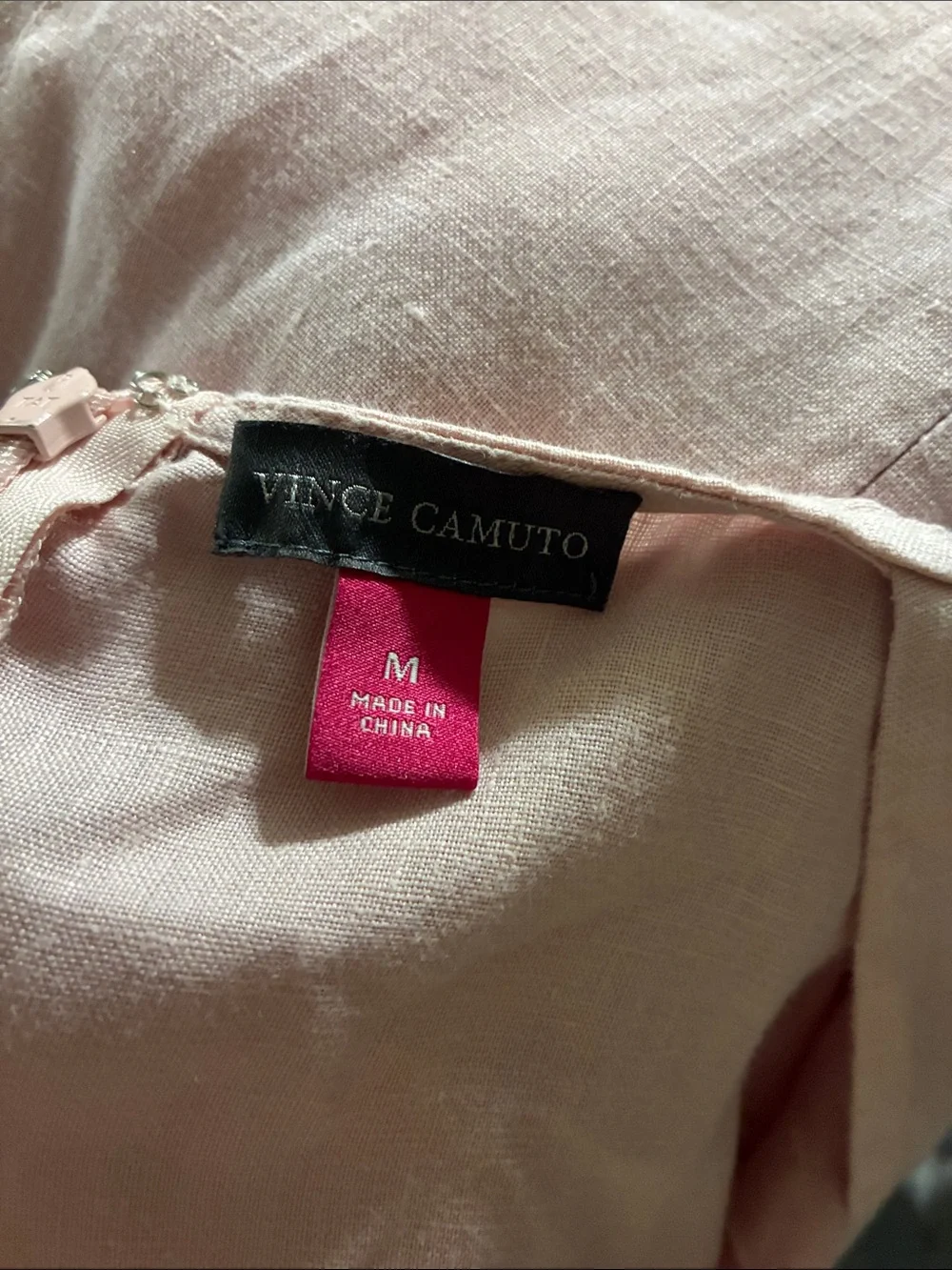 Vince Camuto Light Pink Button-Front Midi Dress - Picture 3 of 4